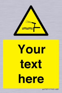 Custom warning water cannon